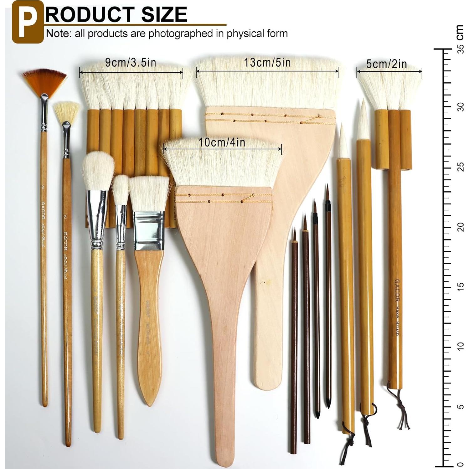 Set de Pinceles de Cerámica GACDR 15 Piezas con Caja