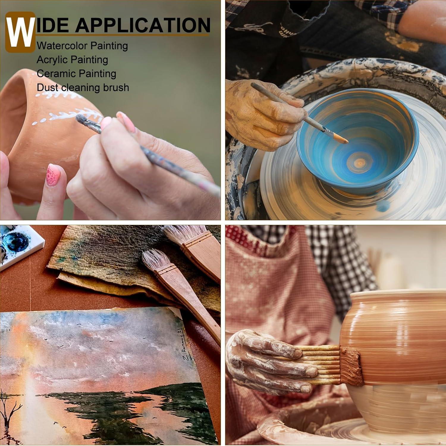 Set de Pinceles de Cerámica GACDR 15 Piezas con Caja