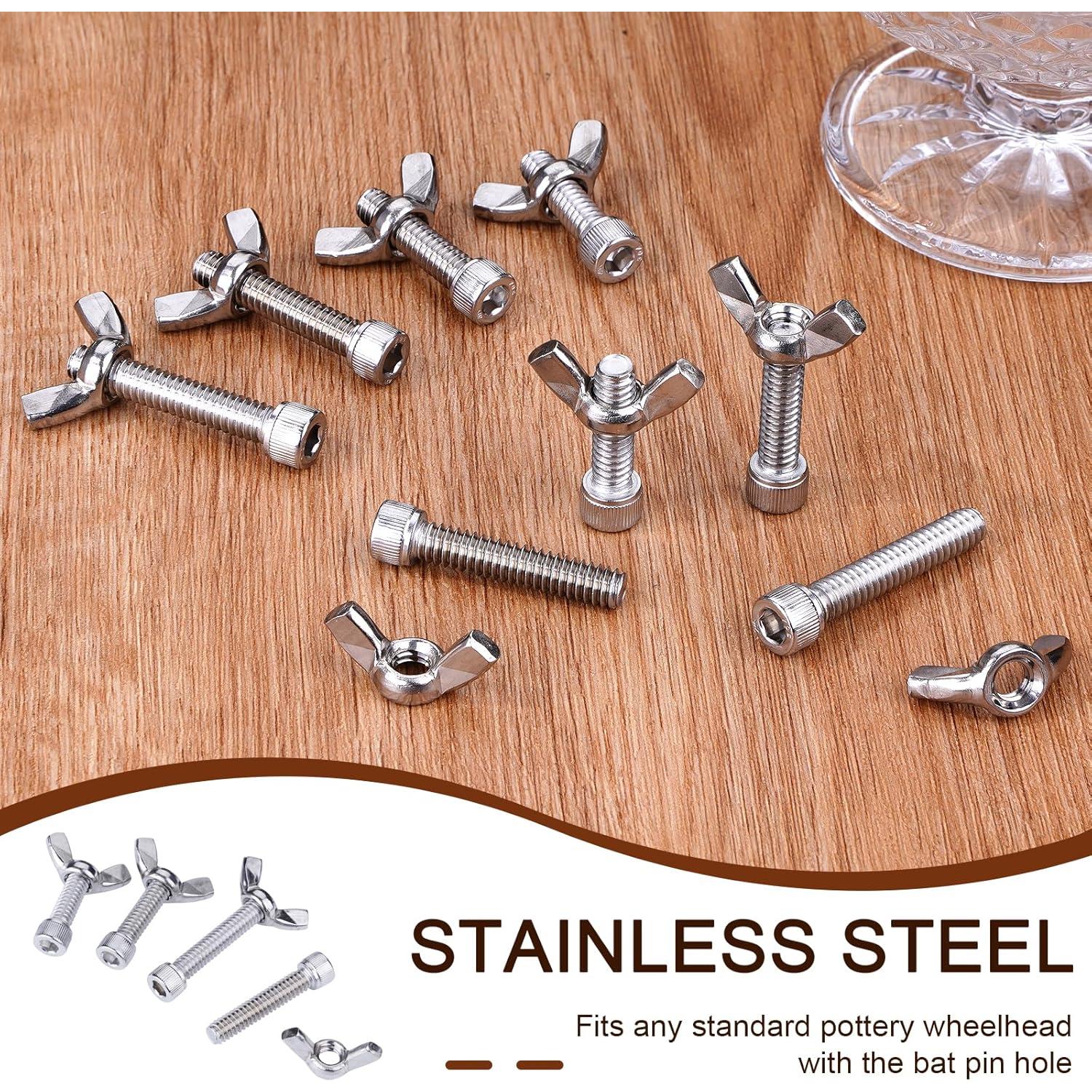 Juego de Pasadores de Acero Inoxidable LEOLIO - 4 Piezas