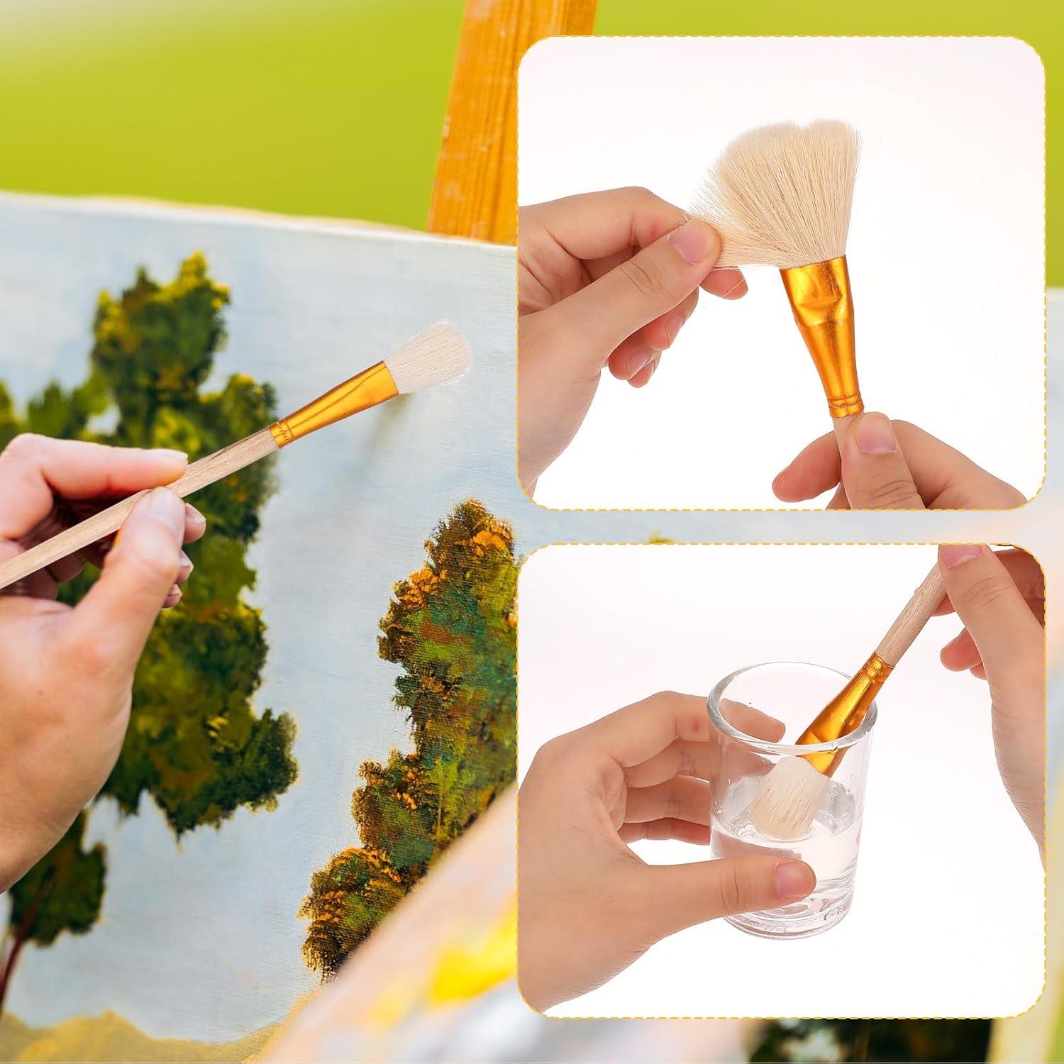 Juego de Pinceles de Esmalte Hariendny 9 Piezas para Cerámica