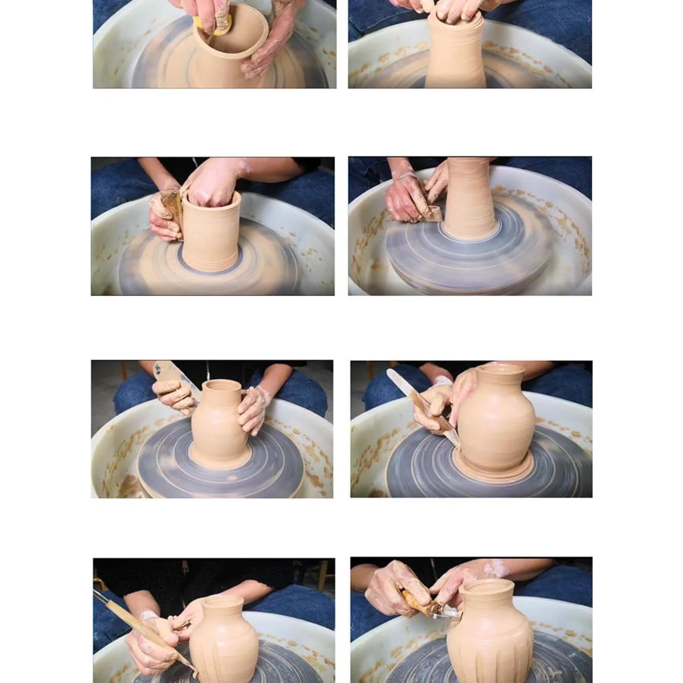 Juego de Herramientas de Cerámica Evwoge 8 Piezas para Esculpido