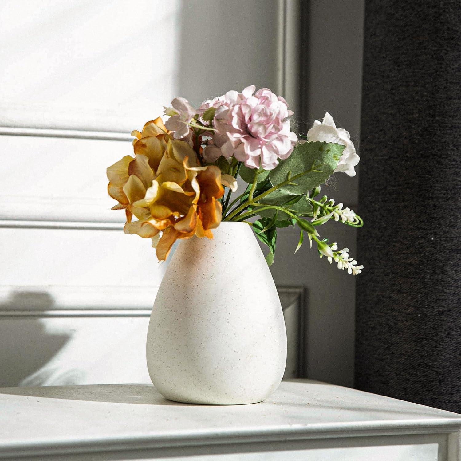 Juego de 4 Jarrones de Cerámica JOJUNO con Manchas