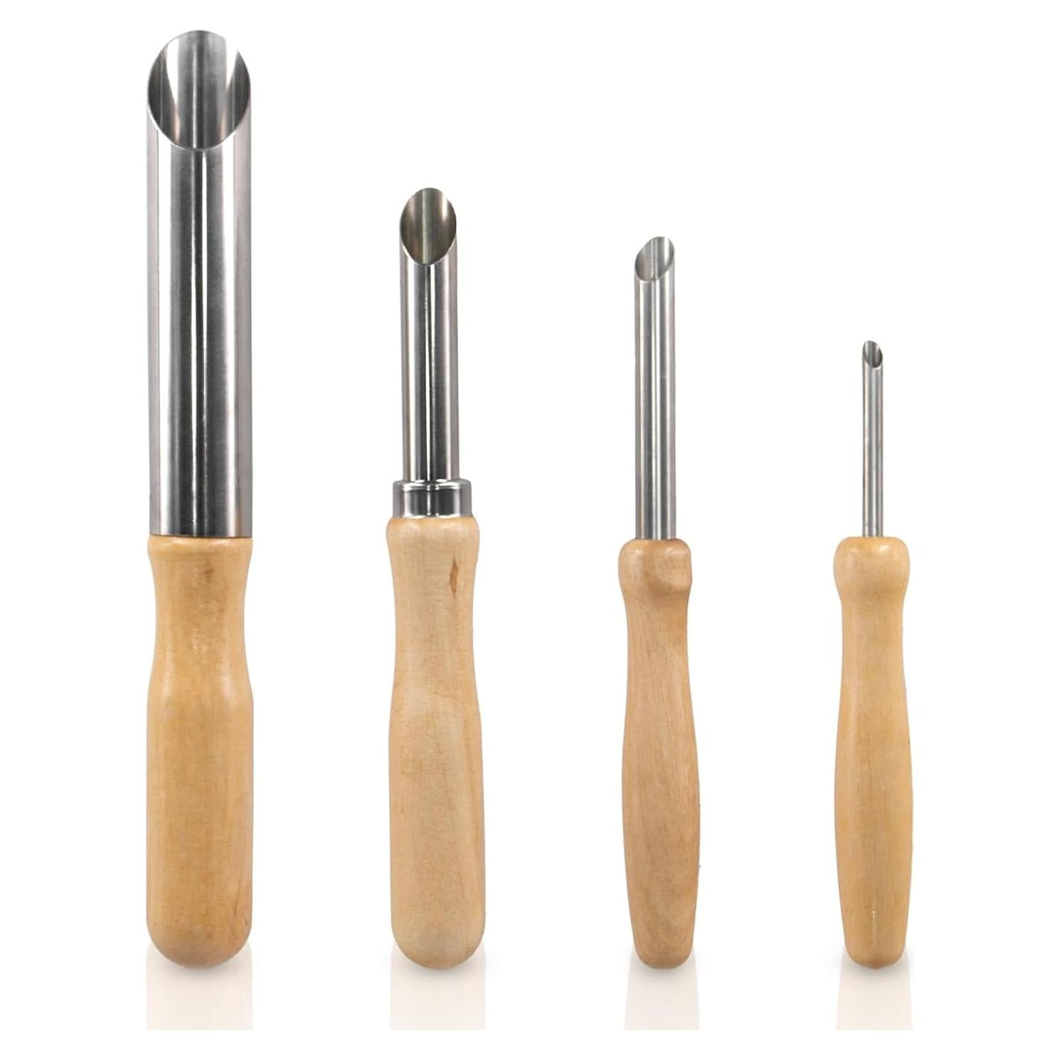 Juego de 4 cortadores de agujeros de acero inoxidable HANWER