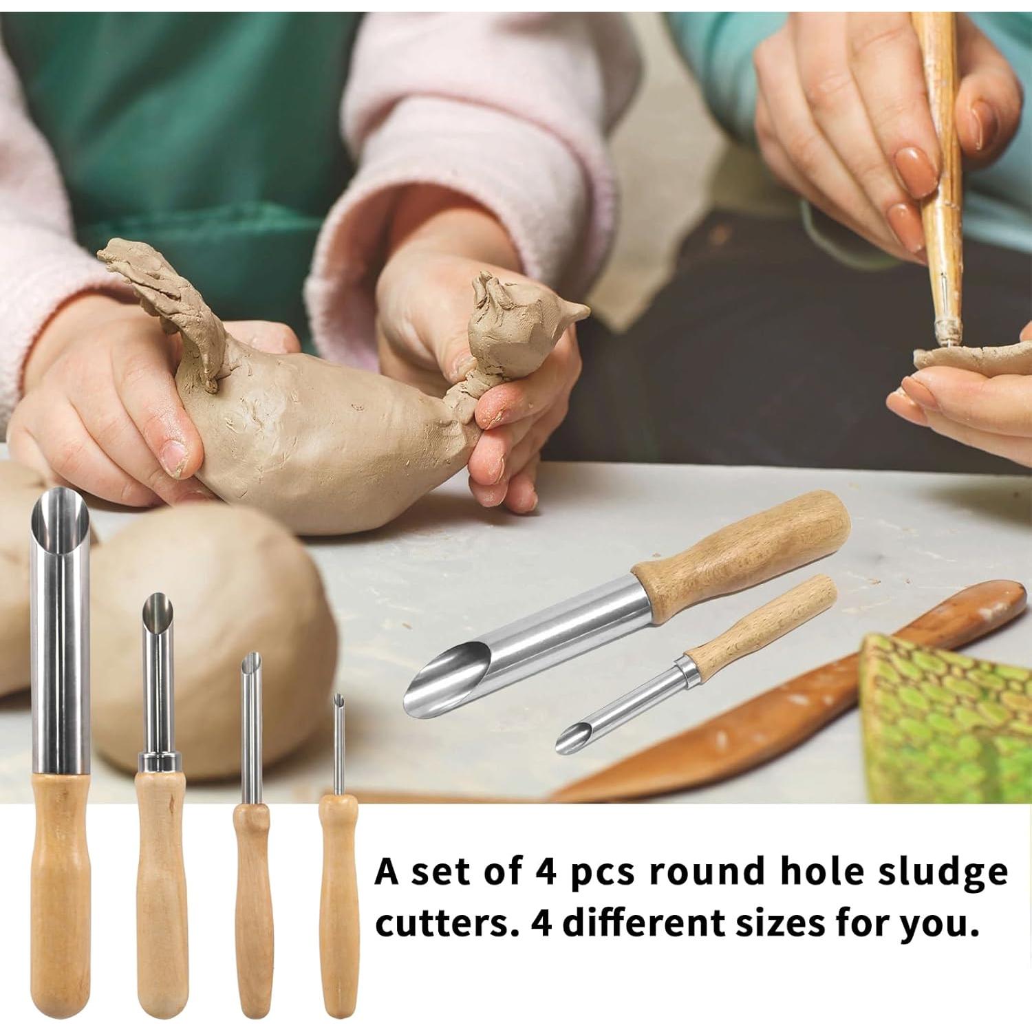 Juego de 4 cortadores de agujeros de acero inoxidable HANWER