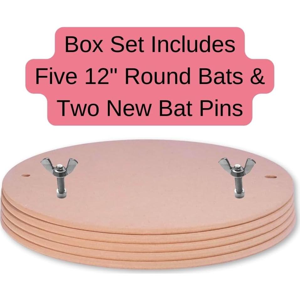 Set de 5 Bats Redondos Cerámica Penguin 30,48 cm