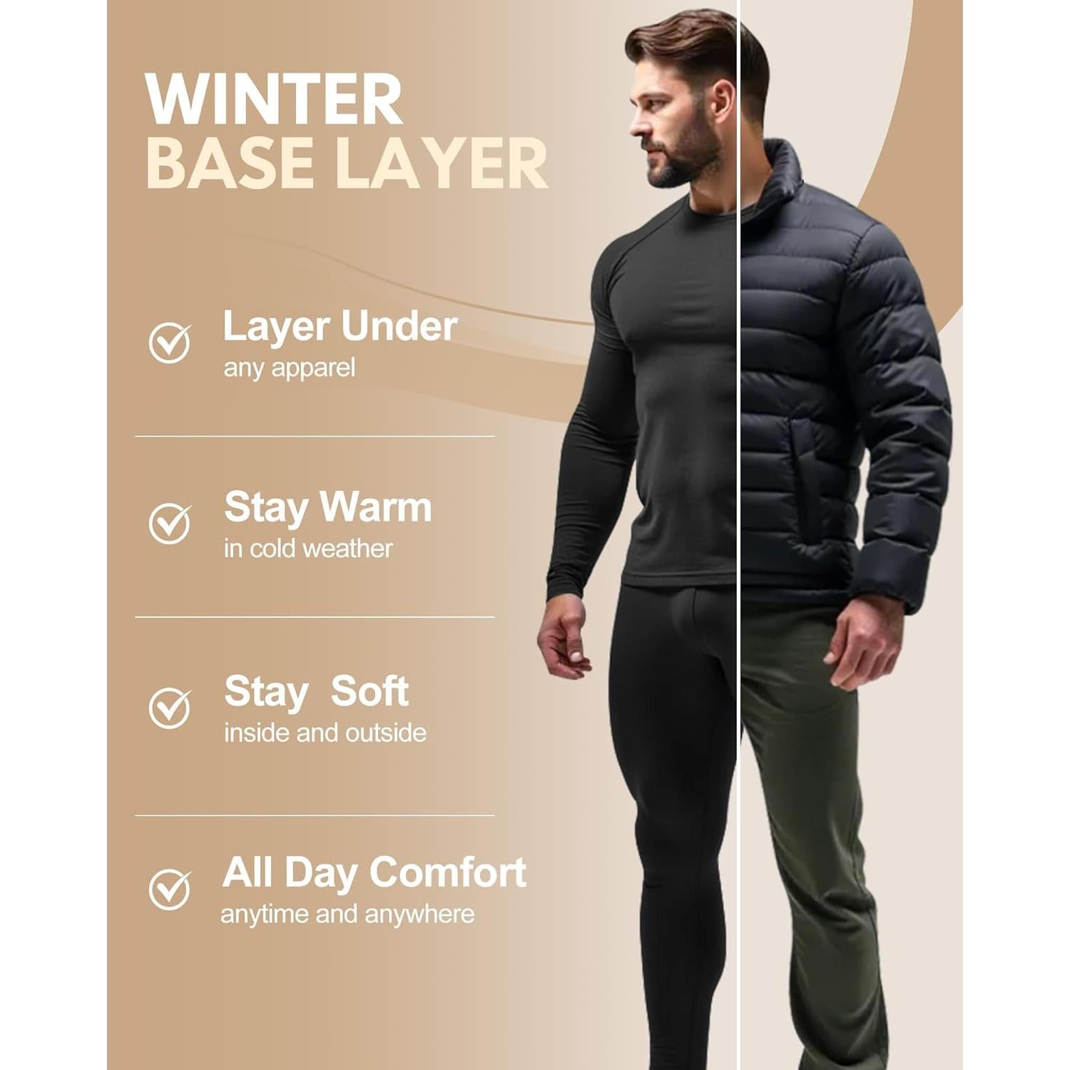 Conjunto Térmico para Hombres CL Convallaria - Pantalones y Camiseta