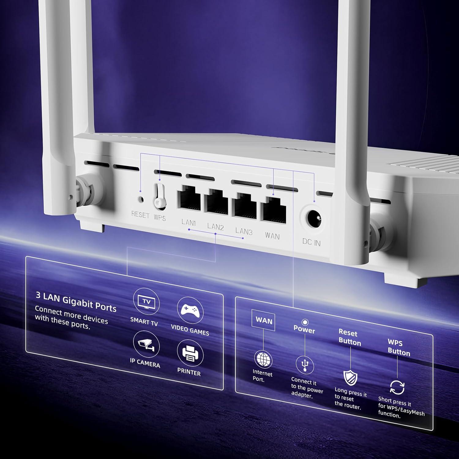 Router Inalámbrico Doble Banda U-SPEED T262-T21D WiFi 6 1.5 Gbps
