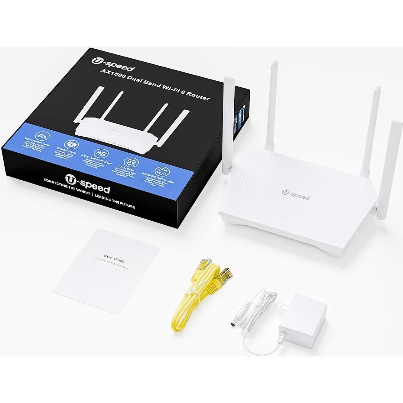 Router Inalámbrico Doble Banda U-SPEED T262-T21D WiFi 6 1.5 Gbps