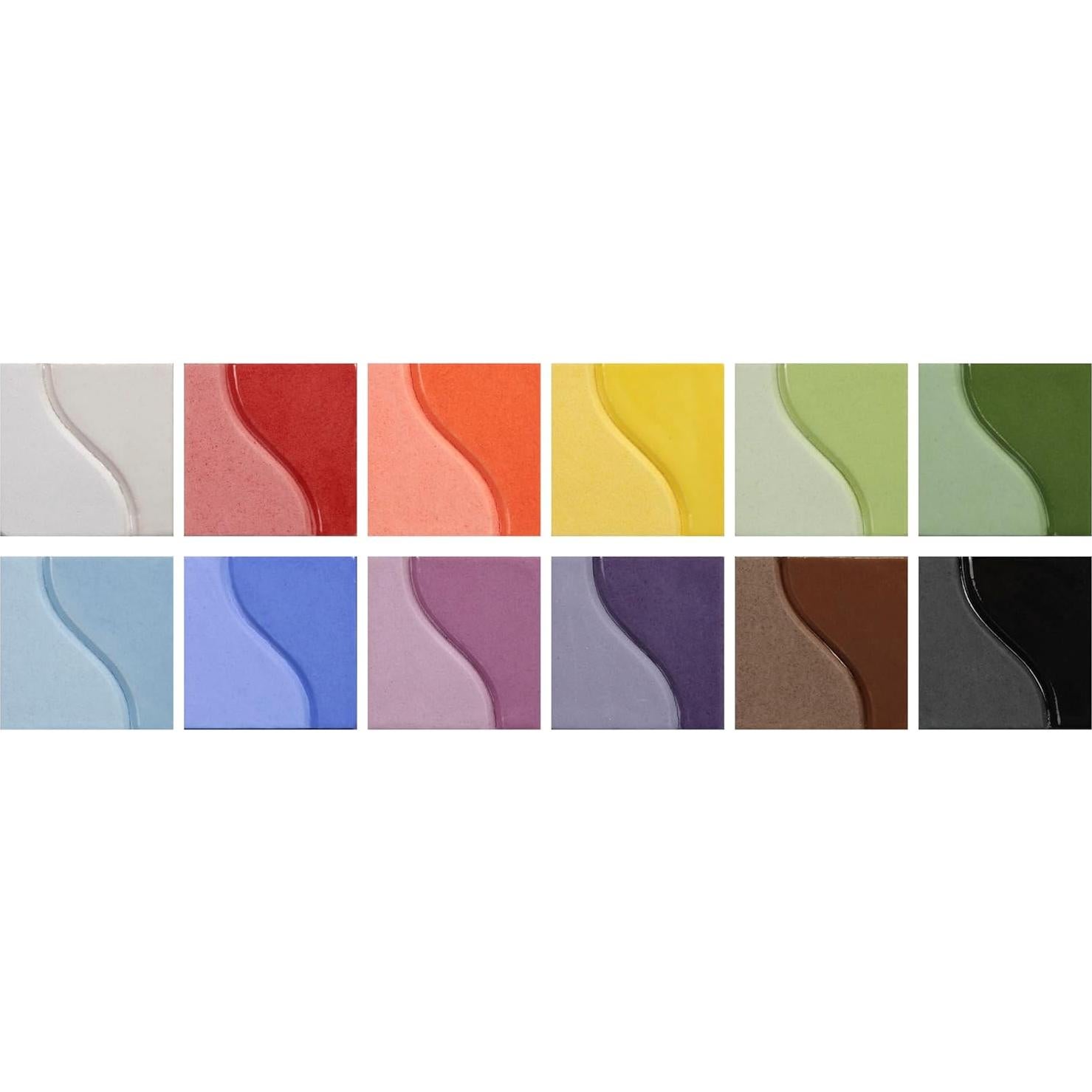 Juego de Pintura Acrílica Underglaze Sax 12 Colores 1371407