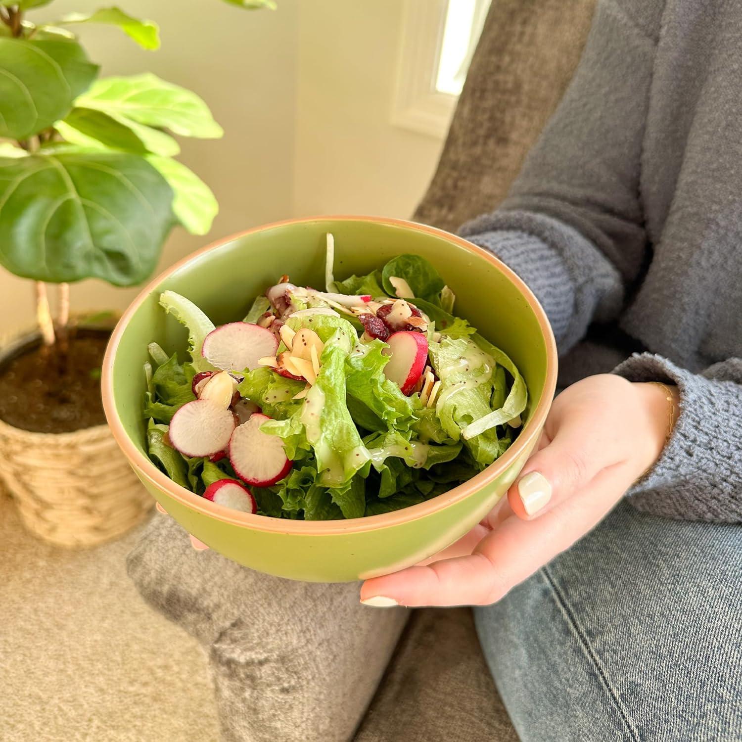 Juego de 4 Tazones de Cerámica Mora 28oz Colores Safari