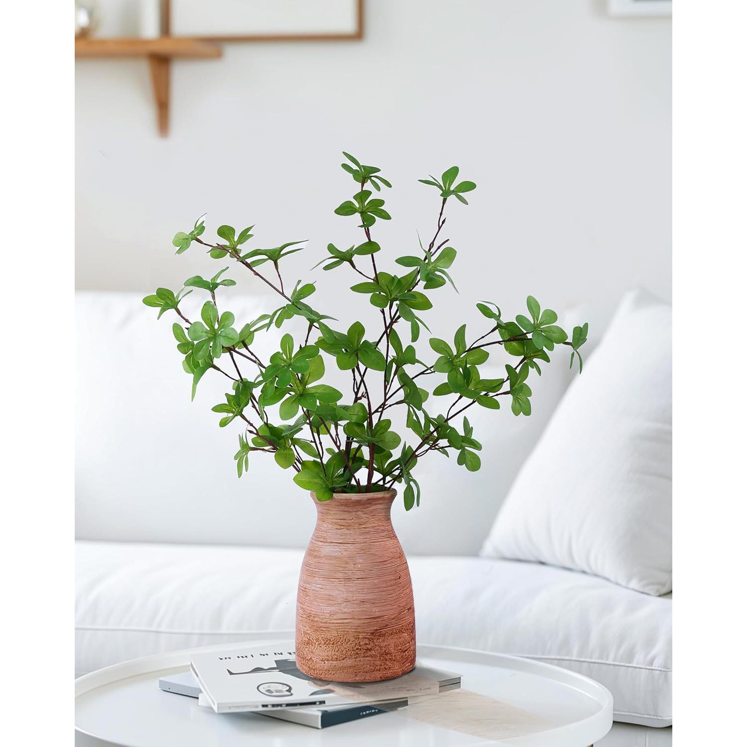 Juego de Jarrones Rústicos PURVONNIE Cerámica 2 Piezas