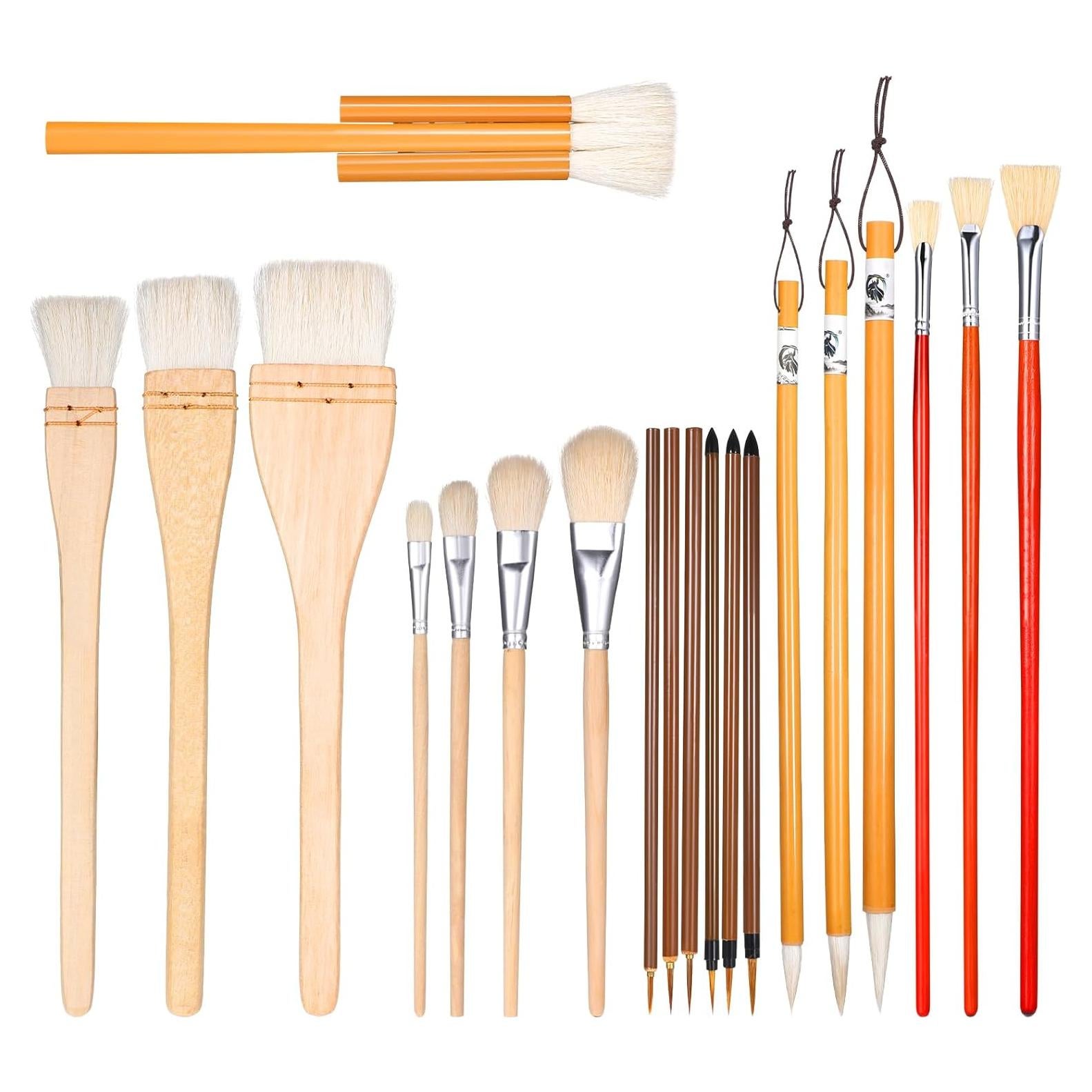 Juego de 20 Pinceles de Cerámica Aeaocvo para Pintura