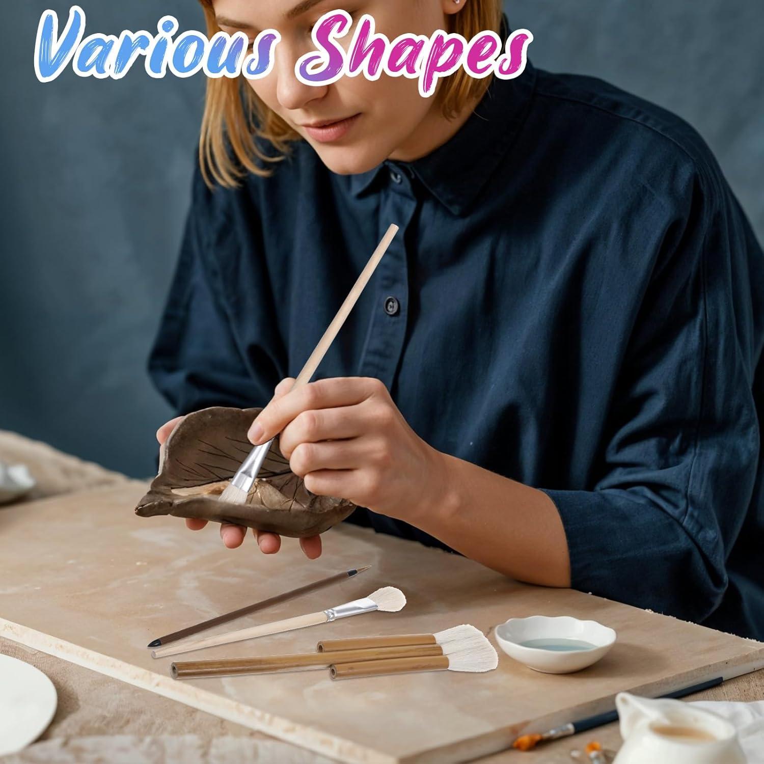 Juego de 20 Pinceles de Cerámica Aeaocvo para Pintura