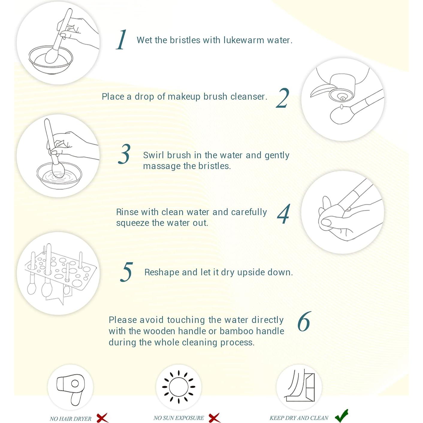 Juego de Brochas de Maquillaje Jessup 15 Piezas Set Profesional