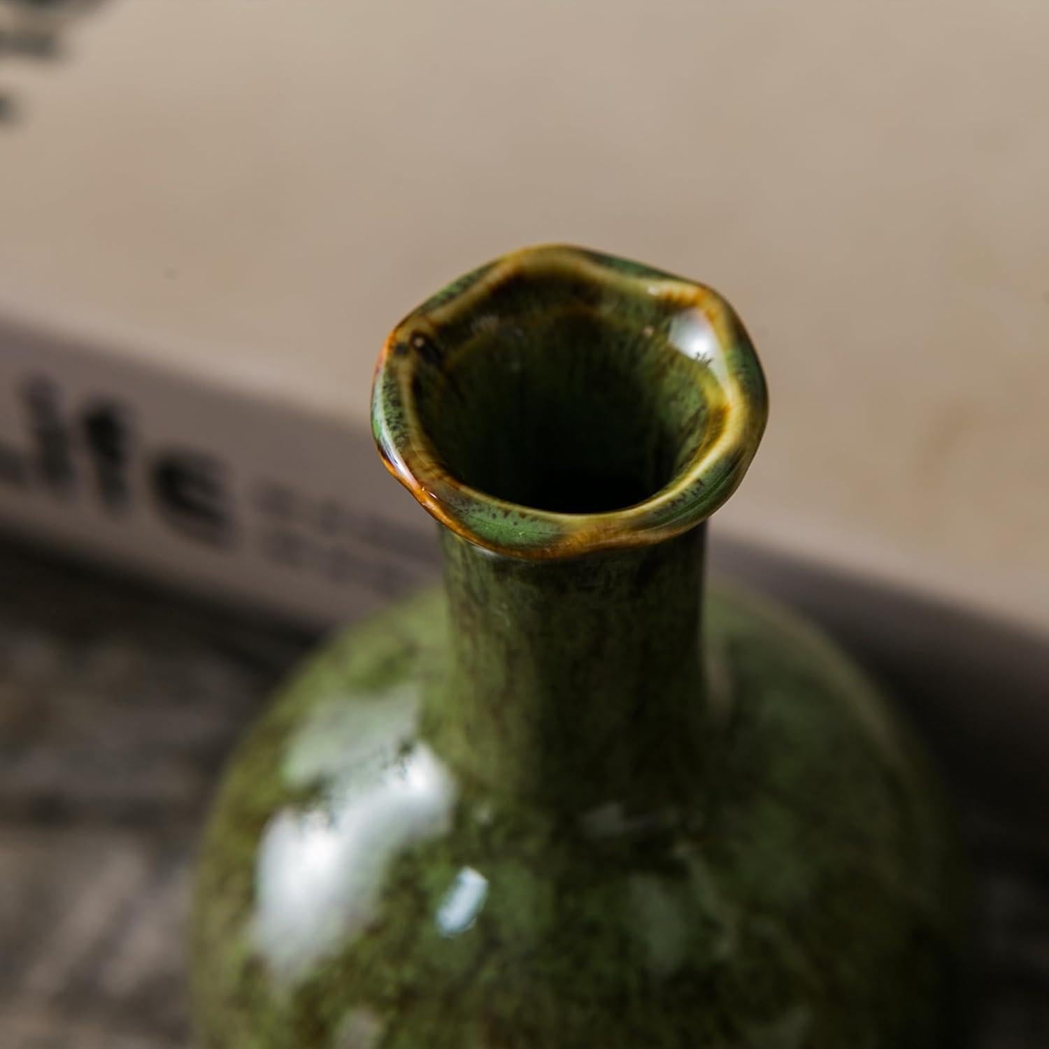 Juego de 4 Jarrones de Cerámica JOJUNO - Esmaltados