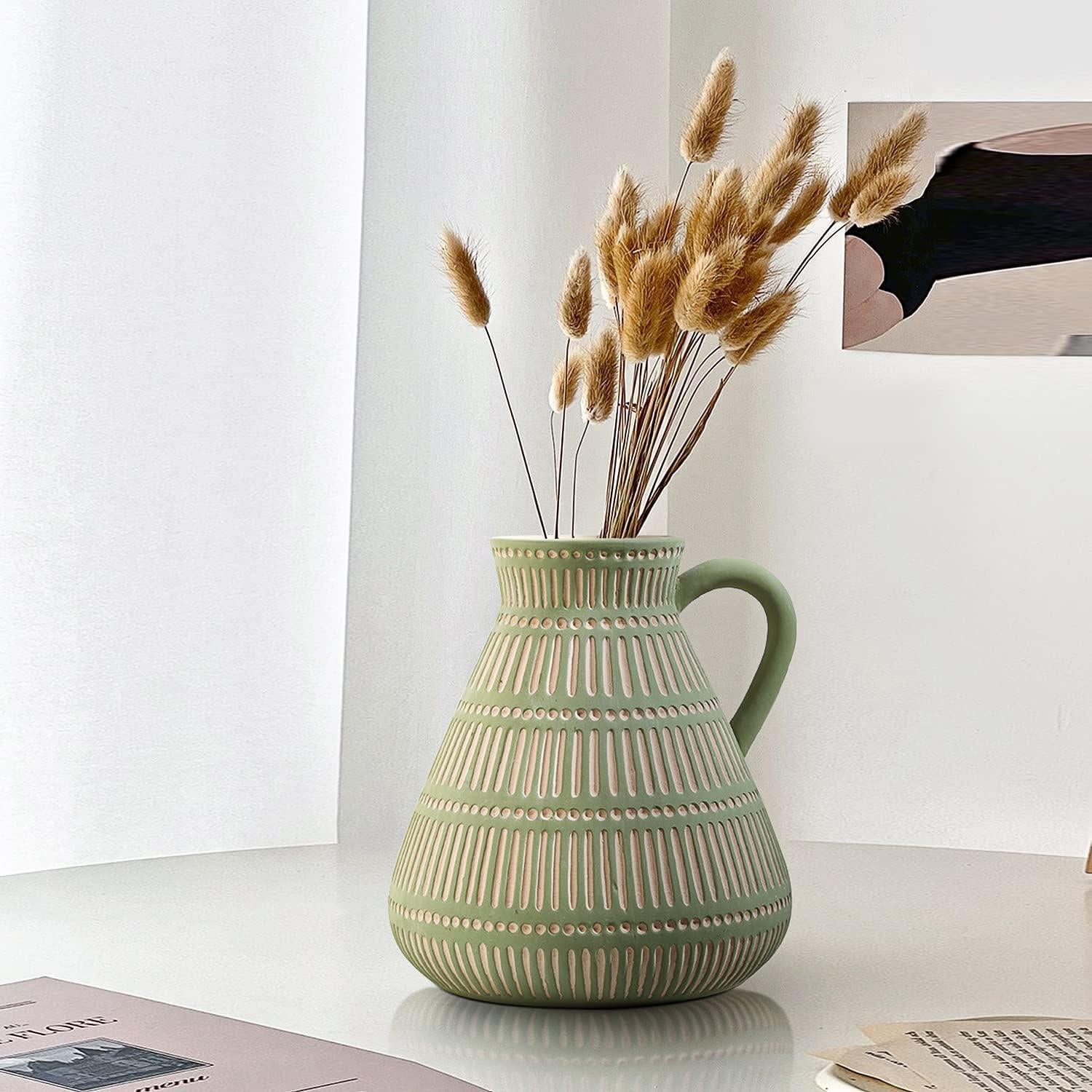 Juego de Jarrones Cerámicos LIZOFER 3 Piezas Multicolor