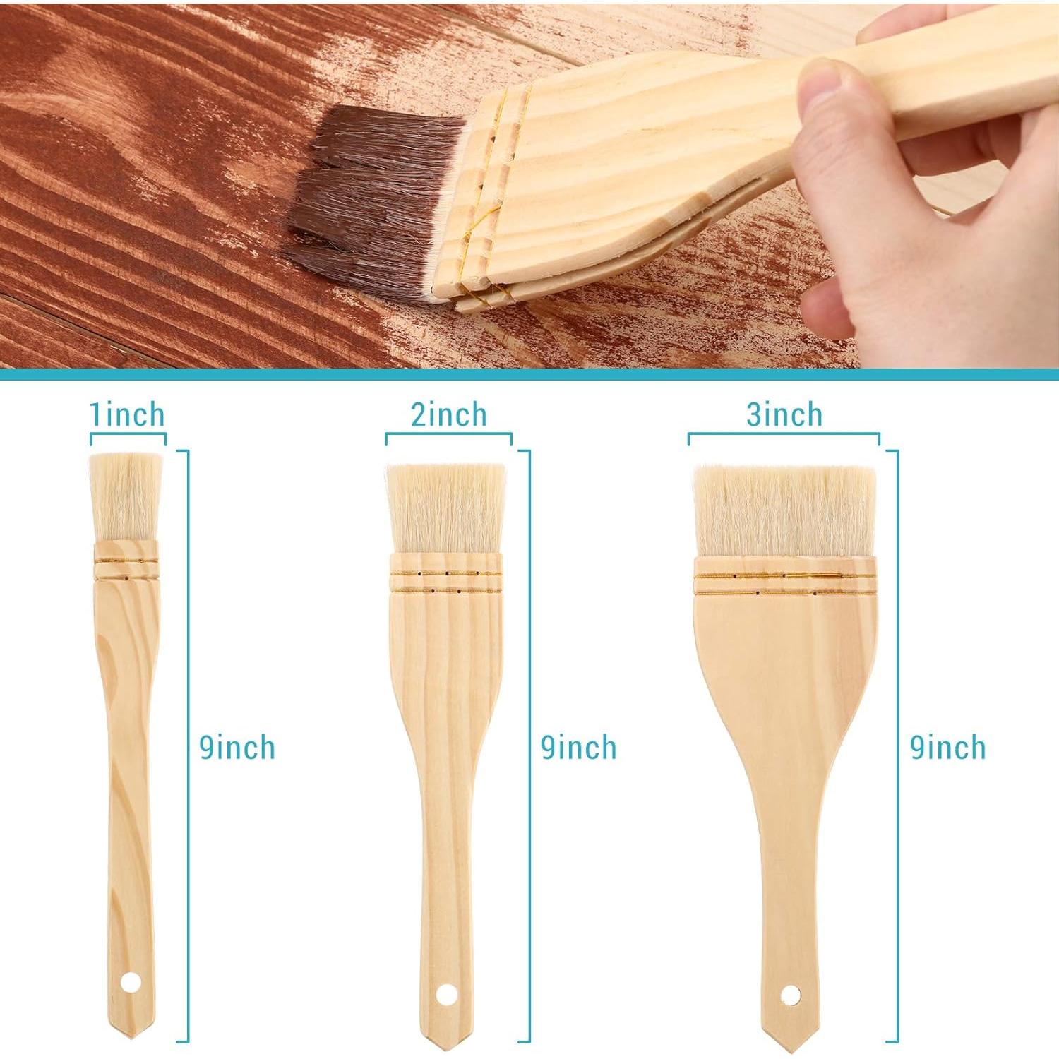 Set de 3 Brochas Planas Hake Patelai para Acuarela 22.86 cm