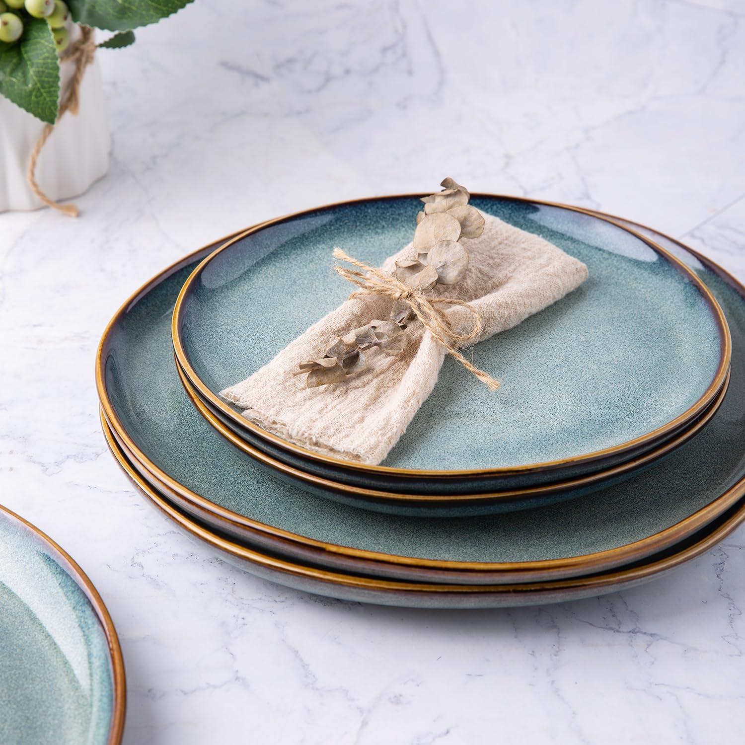 Juego de Platos AmorArc de Cerámica 6 Piezas 21.5 cm