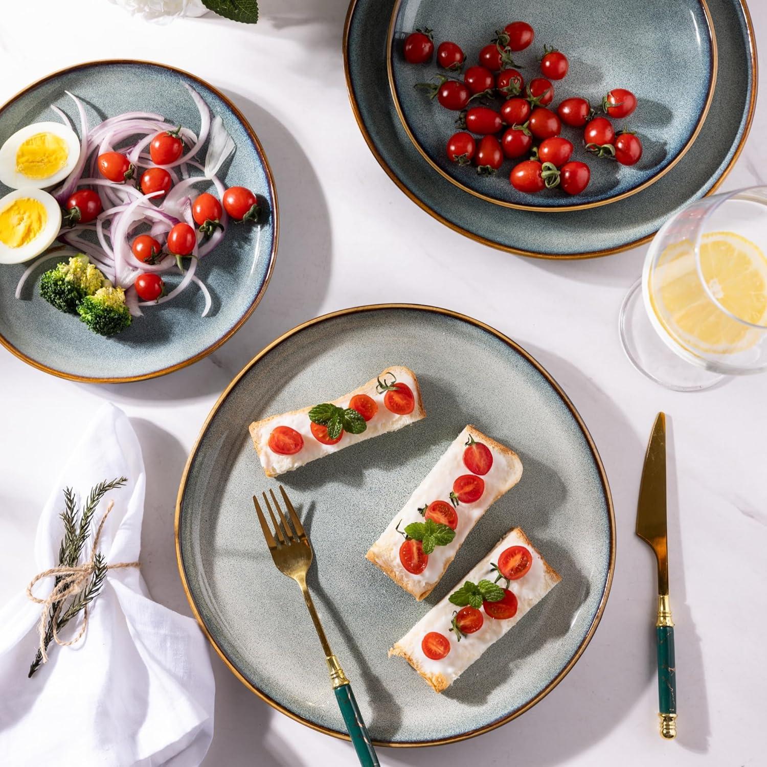 Juego de Platos AmorArc de Cerámica 6 Piezas 21.5 cm