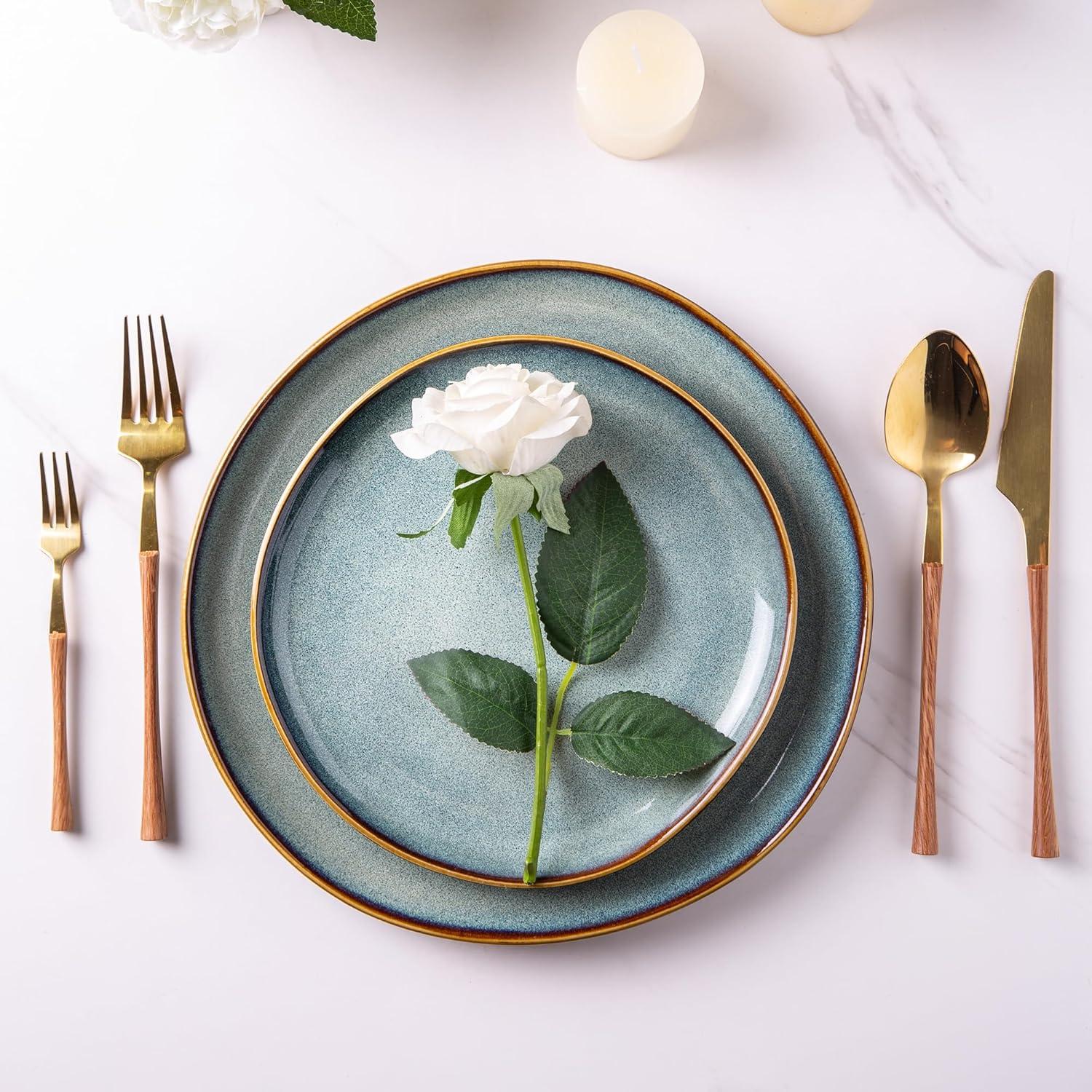 Juego de Platos AmorArc de Cerámica 6 Piezas 21.5 cm