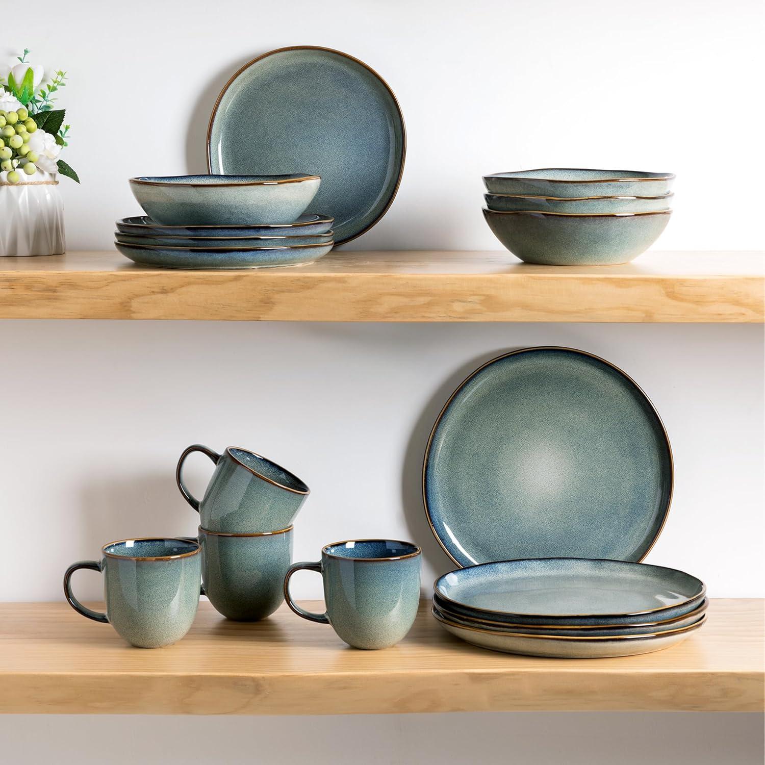 Juego de Platos AmorArc de Cerámica 6 Piezas 21.5 cm