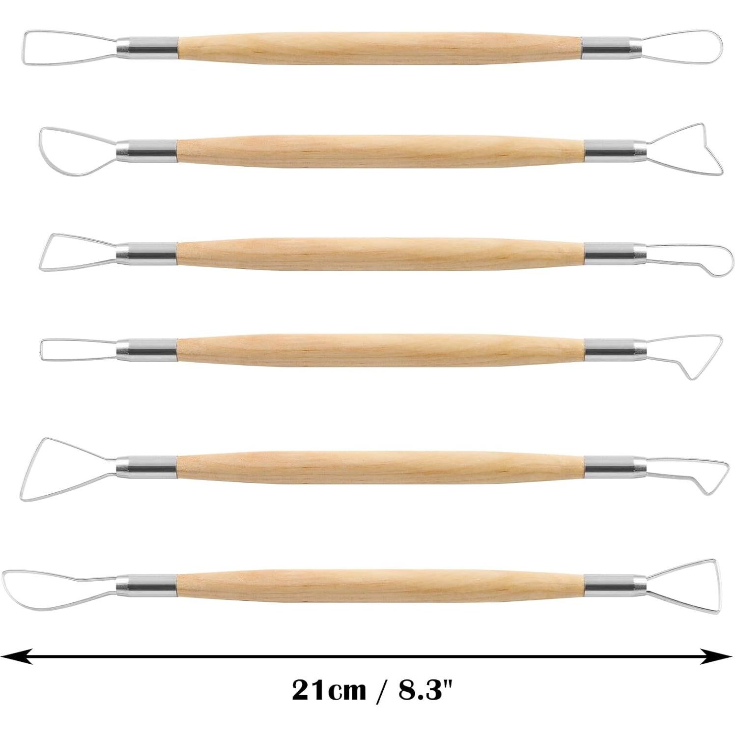 Juego de 6 Herramientas de Escultura Suiwotin para Arcilla