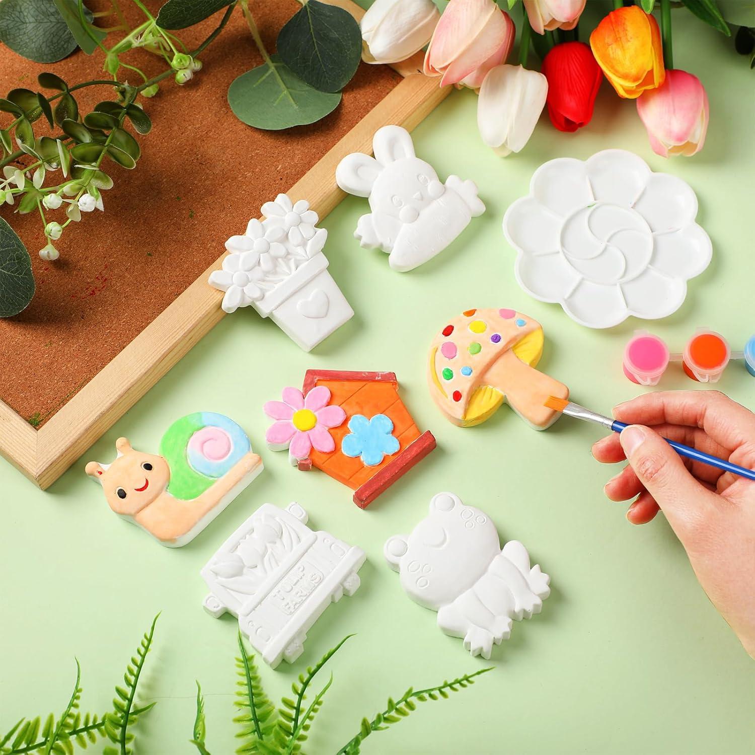 Kit de Manualidades Cerámica WinnerWhy 24 Figuras Primavera