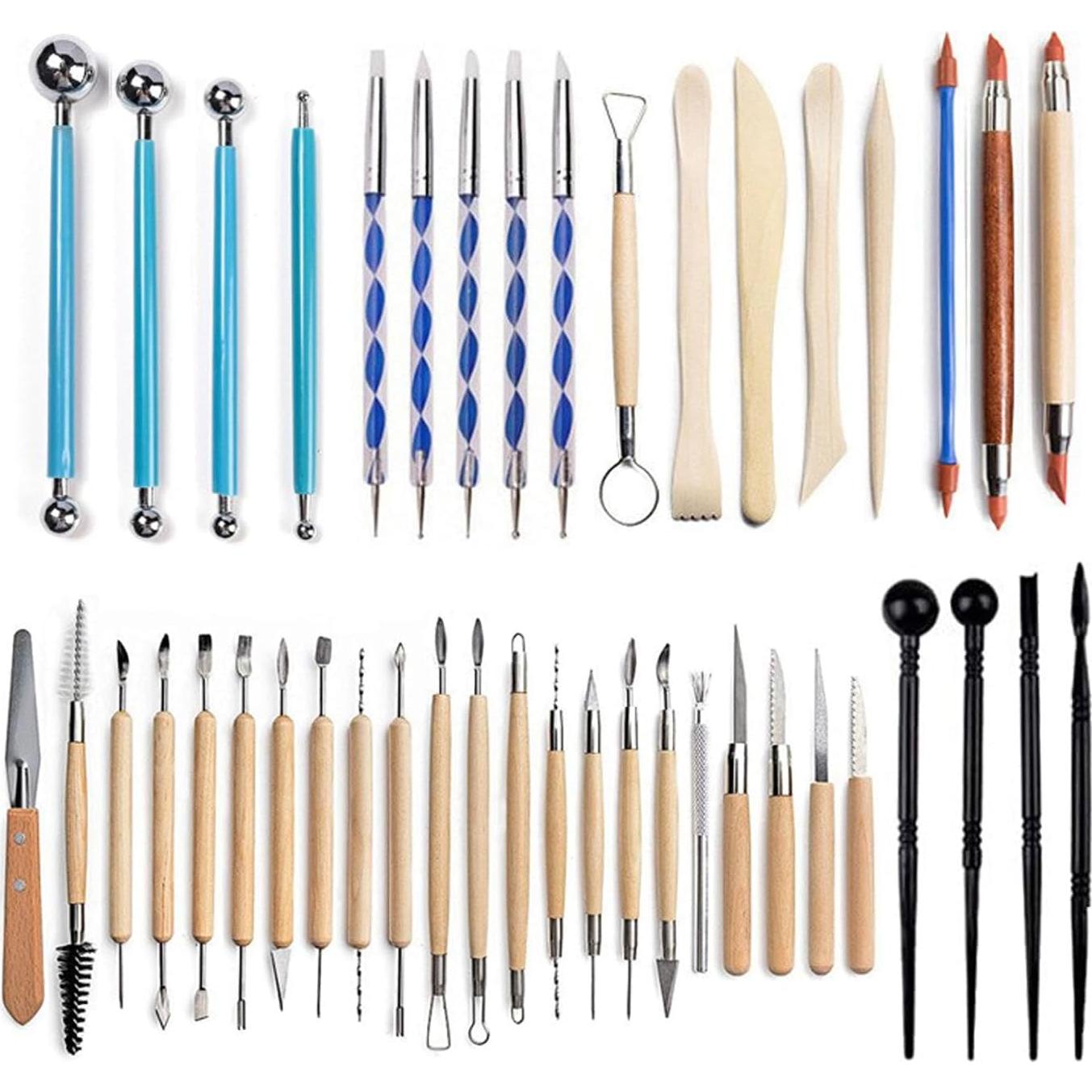 Juego de 43 Herramientas de Cerámica SWIT para Escultura