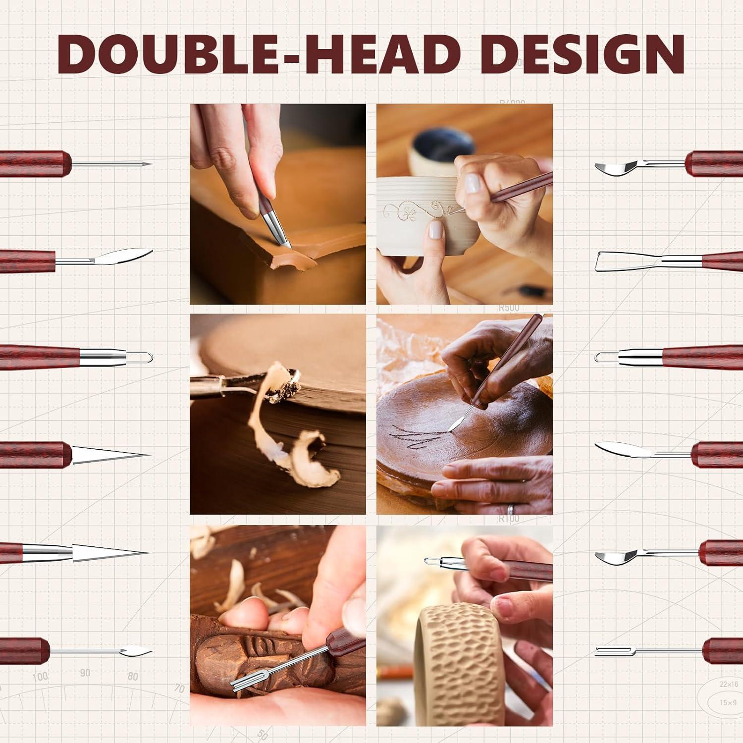 Kit de Herramientas de Escultura de Arcilla UUSYCUN 6 Piezas