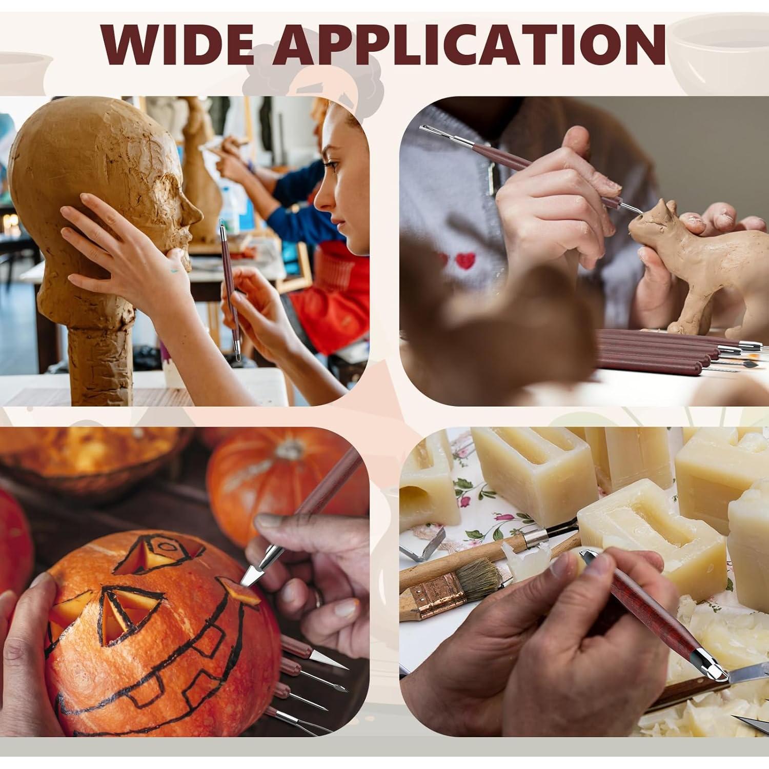 Kit de Herramientas de Escultura de Arcilla UUSYCUN 6 Piezas