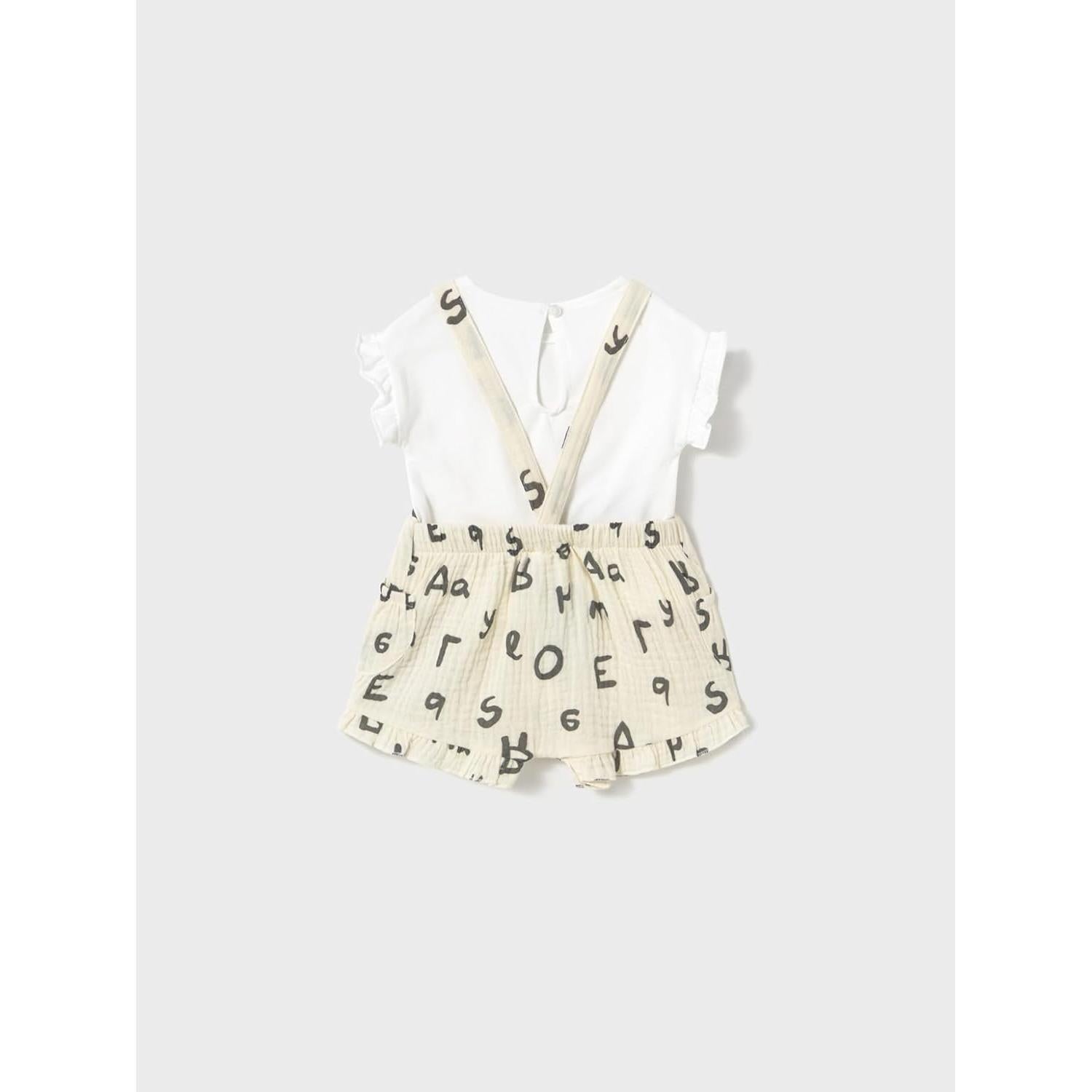 Mayoral Overall and t-Shirt Set for Baby-Girls Pottery