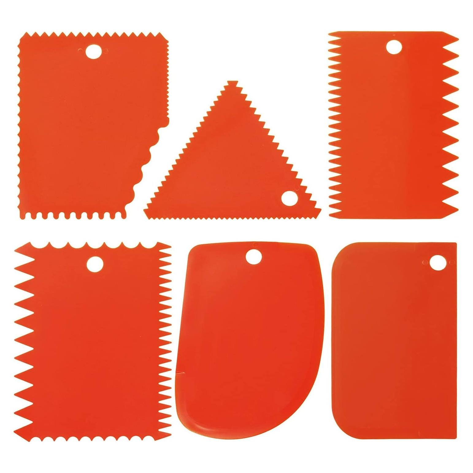 Juego de Raspadores de Arcilla LRONG 6 Piezas Plástico