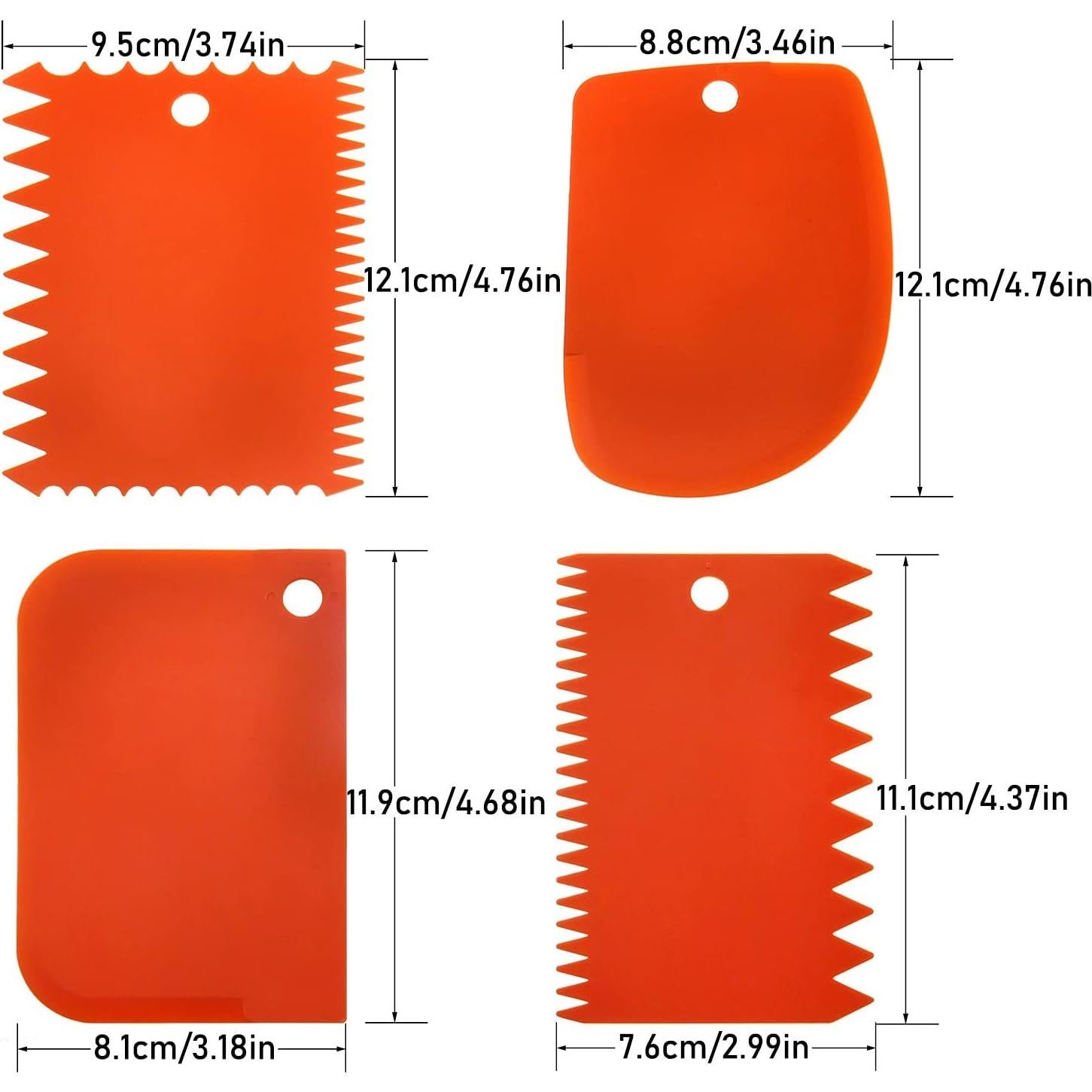 Juego de Raspadores de Arcilla LRONG 6 Piezas Plástico