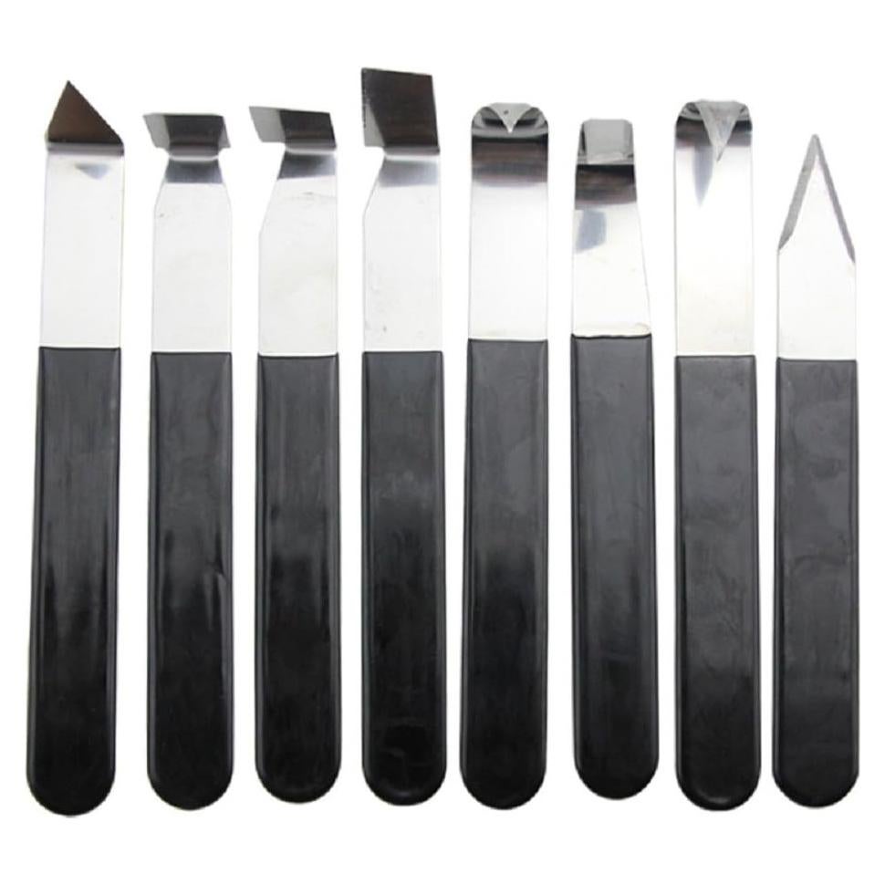 Set de 8 cuchillos de tallado de cerámica Hewnda 22-03887