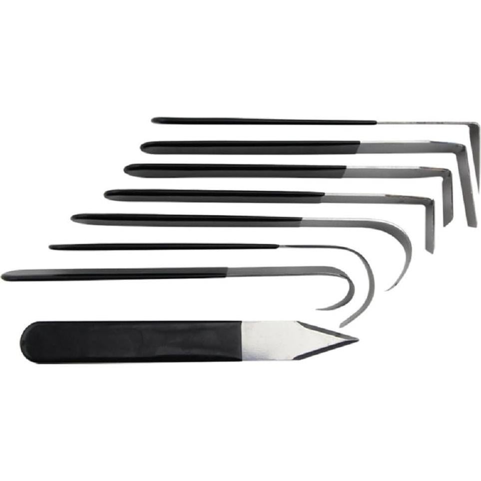 Set de 8 cuchillos de tallado de cerámica Hewnda 22-03887