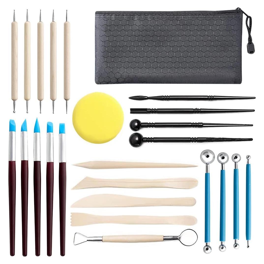 Juego de Herramientas de Arcilla 25 PCS Jepeux para Modelado