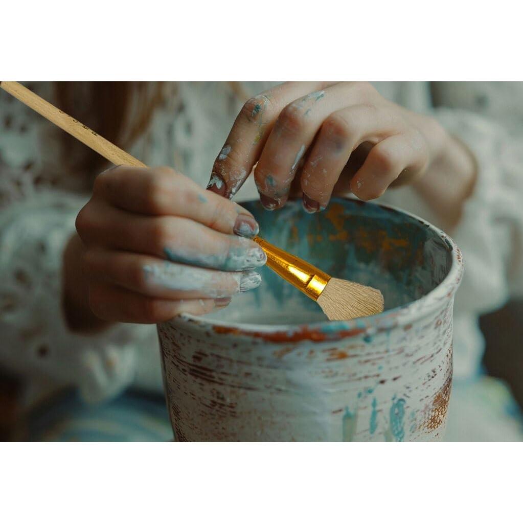 Juego de 8 Pinceles de Cerámica Tubaobei para Acuarela