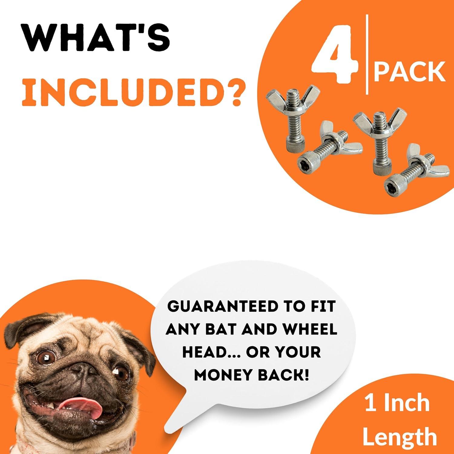 Pasadores de Bat Chester's Clay - Acero Inoxidable - 4 Pzas