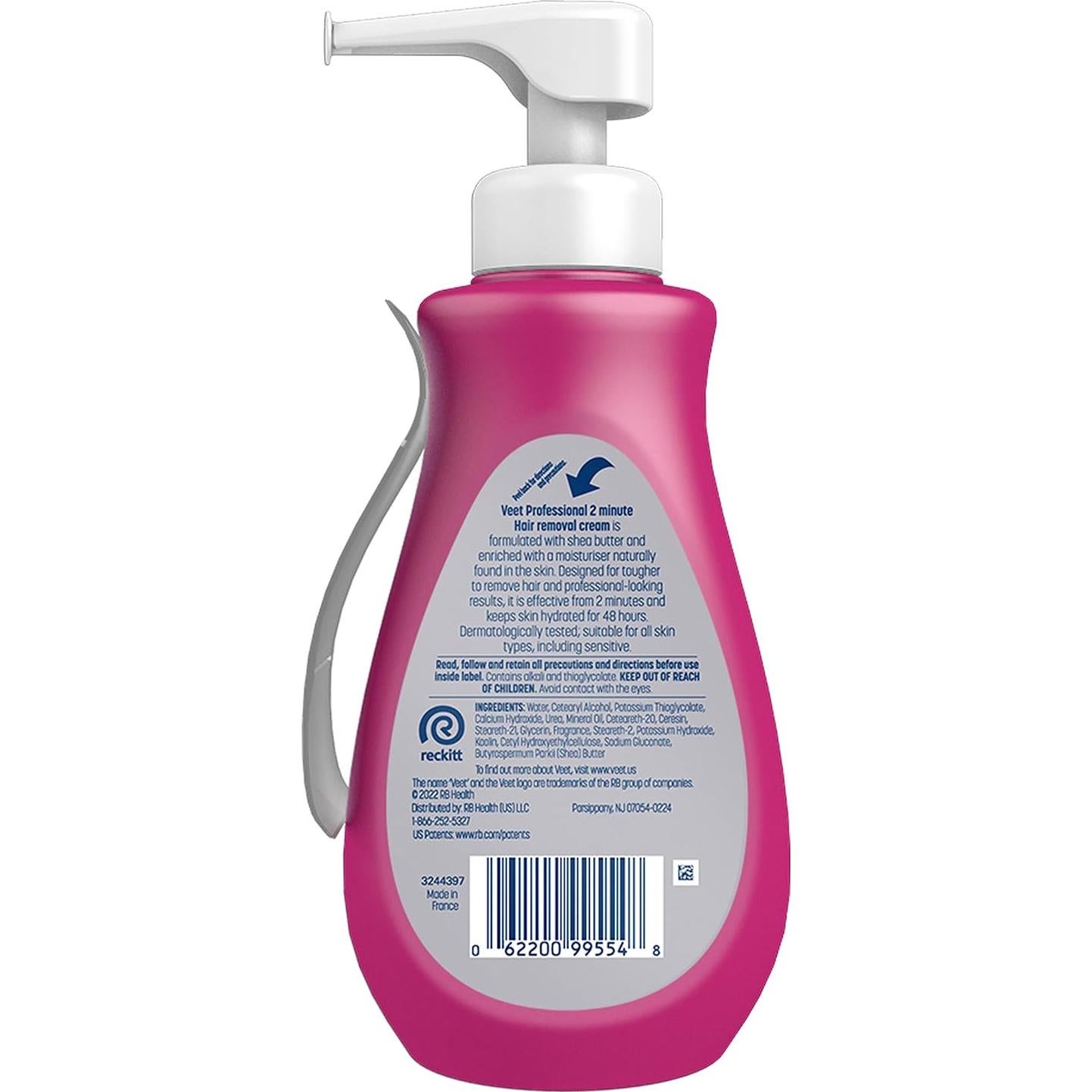 Crema Depilatoria Veet 2 Minutos para Todo Tipo de Piel 400ml