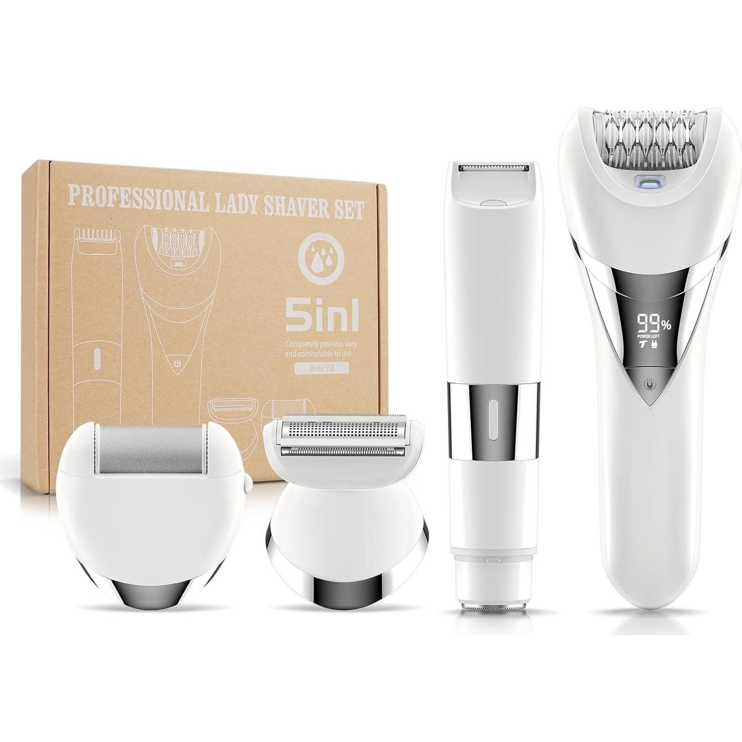 Epilador Eléctrico 5 en 1 Dumite Impermeable USB Recargable