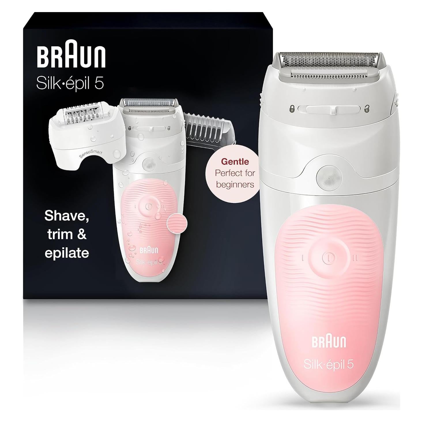 Epilador Braun Silk-épil 5-620 Inalámbrico Recargable 6 Piezas