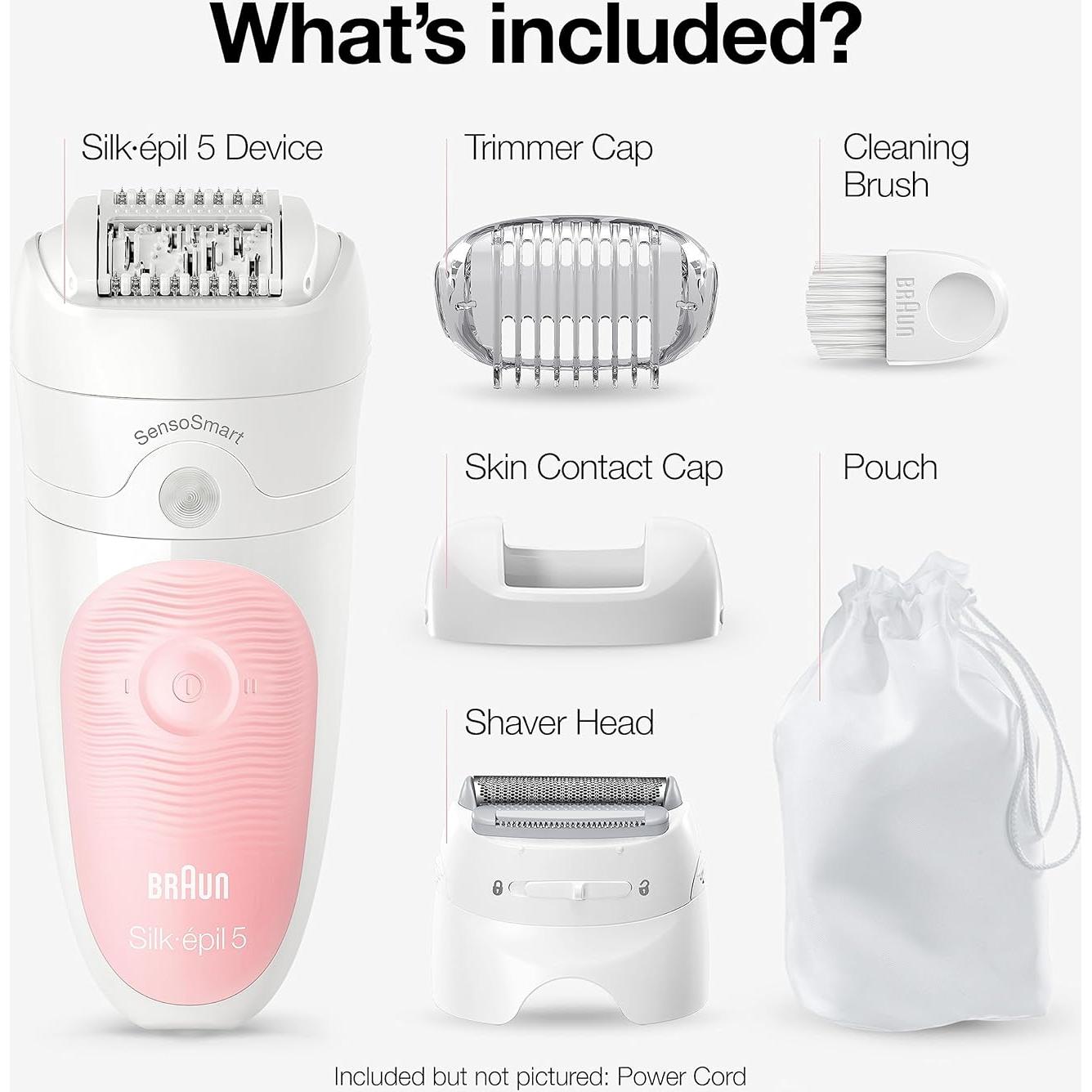 Epilador Braun Silk-épil 5-620 Inalámbrico Recargable 6 Piezas