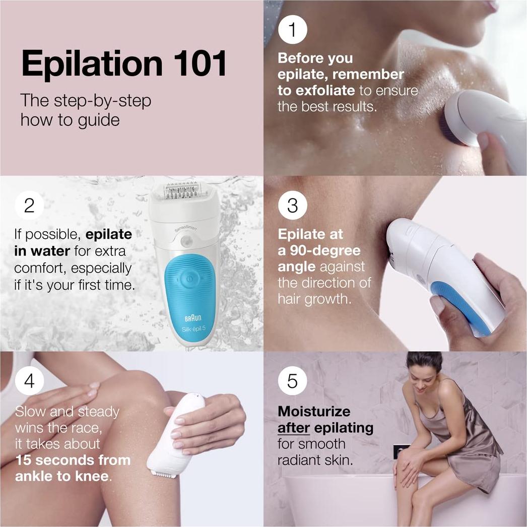 Epilador Braun Silk-épil 5-810 Inalámbrico 100% Impermeable