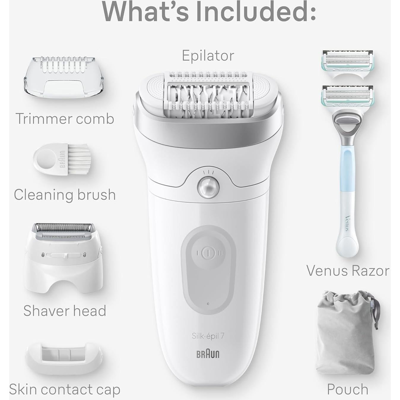 Epilador Braun Silk-épil 7 SE7-141 Húmedo y Seco 0.5mm