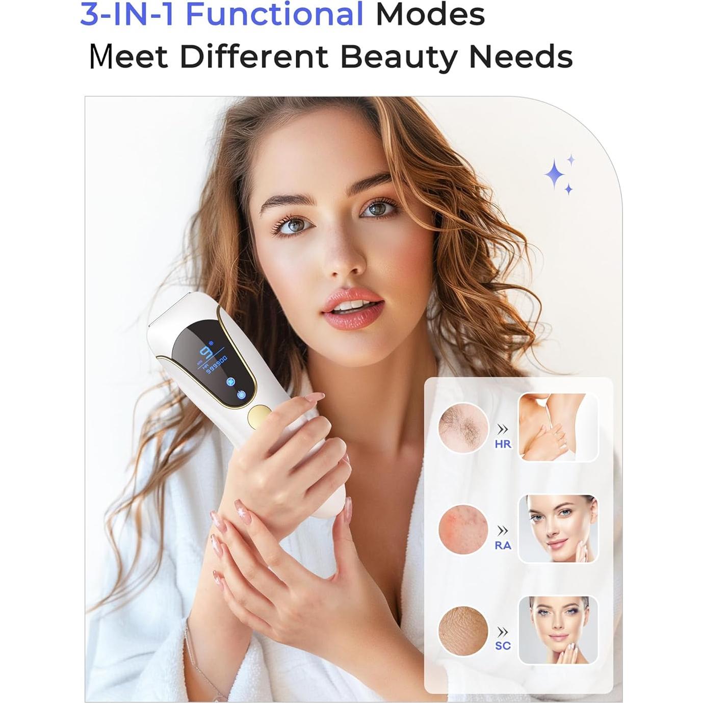 Eliminador de Vello Láser Finequin Air 15 IPL con Enfriamiento