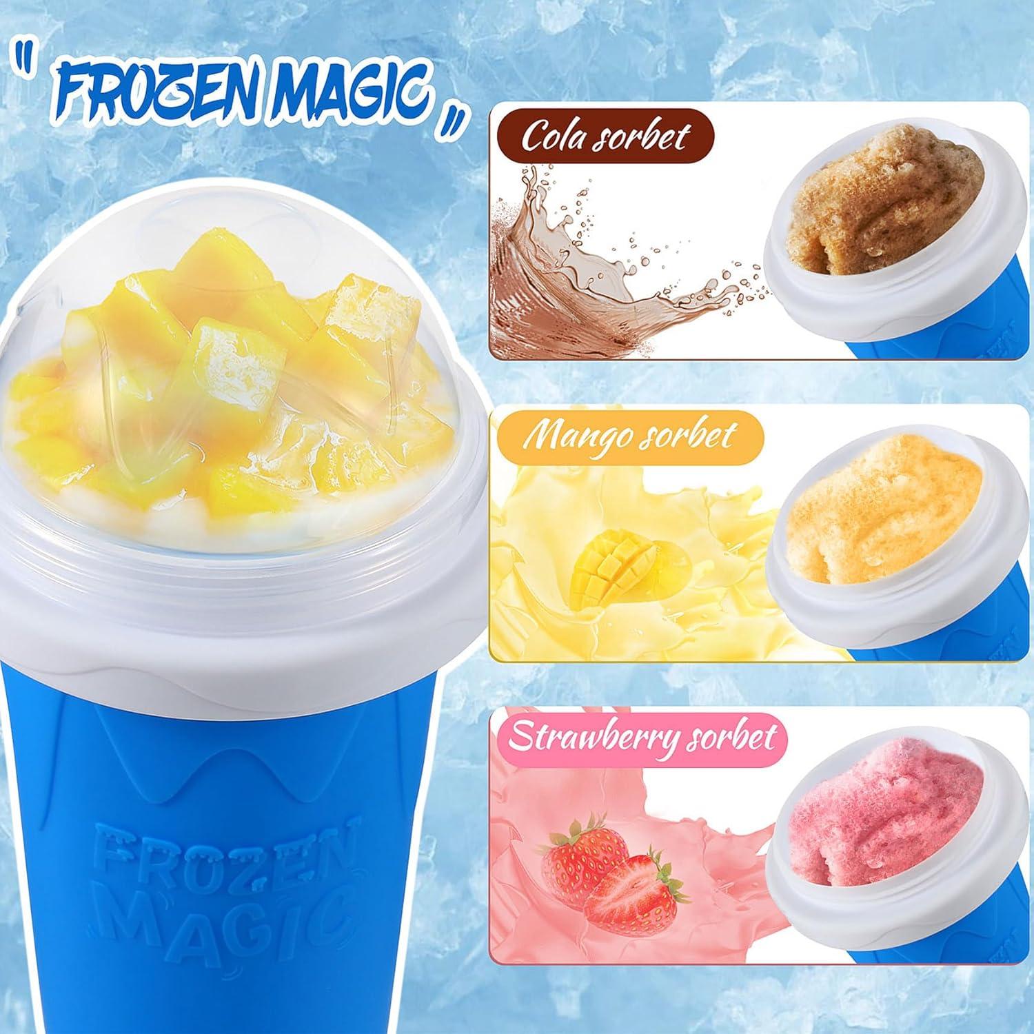 Taza Hacedora de Slushy REGNBUE 2 Piezas Azul Verde