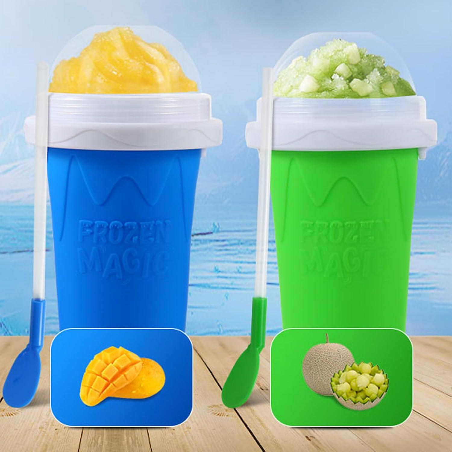 Taza Hacedora de Slushy REGNBUE 2 Piezas Azul Verde