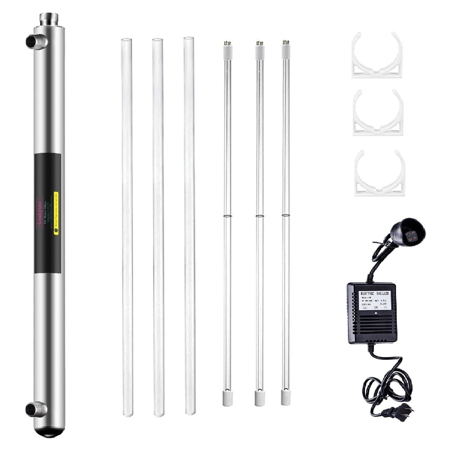 Filtro de Agua UV Geekpure para Casa 45.4 LPM - 3 Filtros UV