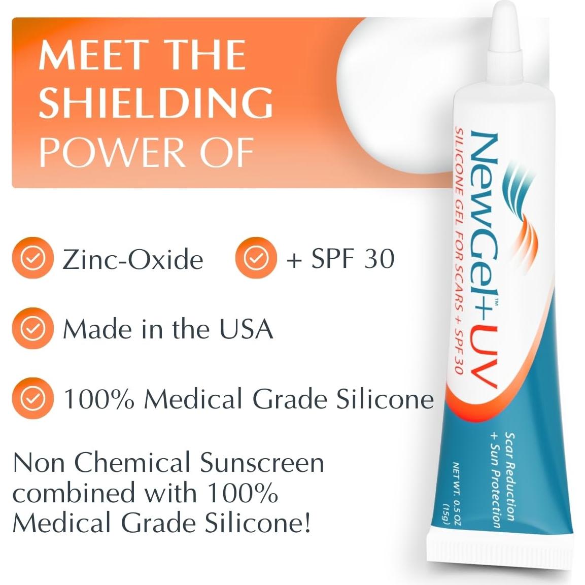 Gel de Silicona NewGel Plus UV 15g con Protector Solar SPF30