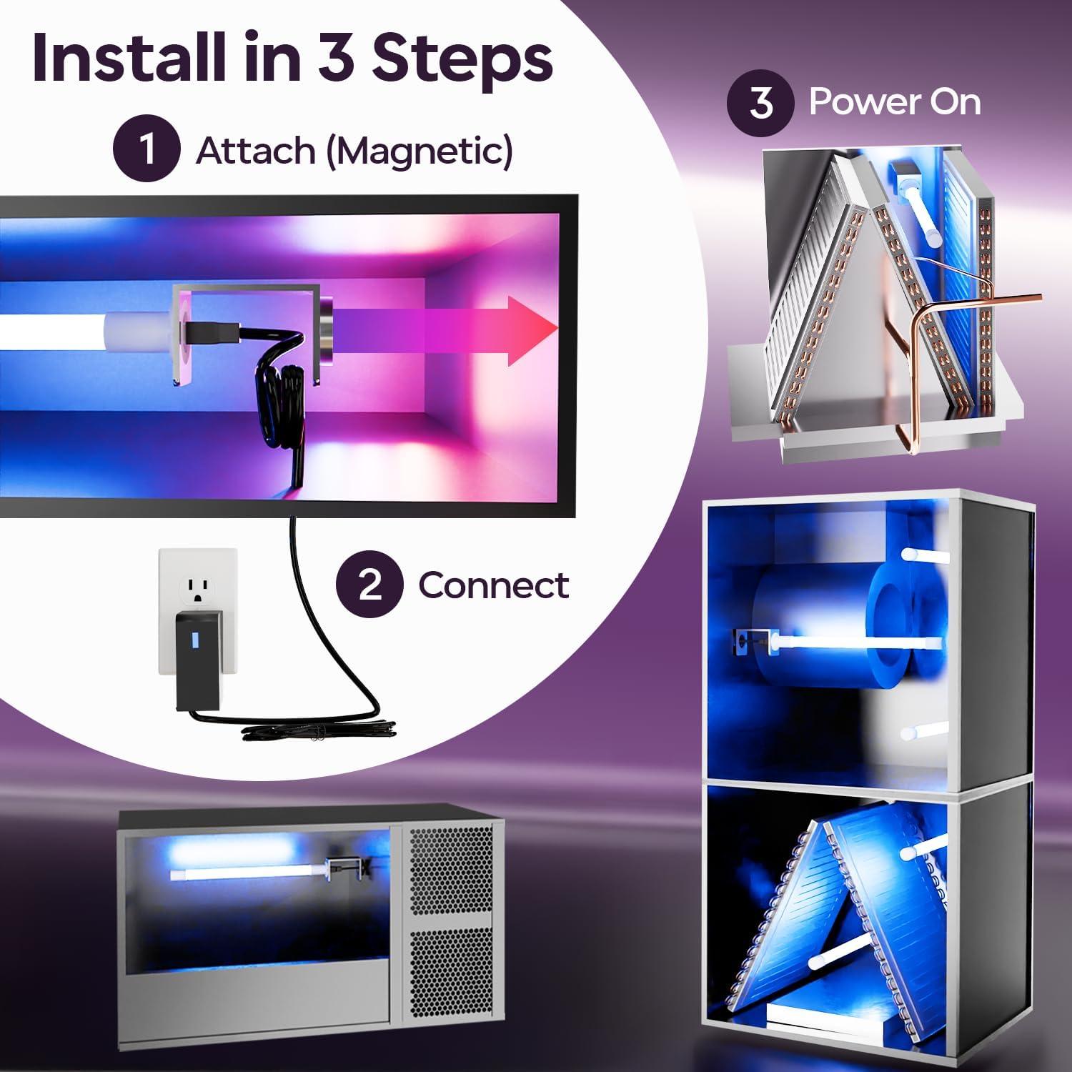 Lámpara Purificadora de Aire UV 18W Mammoth para HVAC